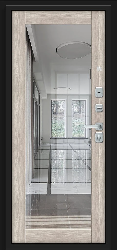 Фото Входная дверь Флэт/BChrome Almon/Cappuccino Melinga BR6169 внутренняя сторона