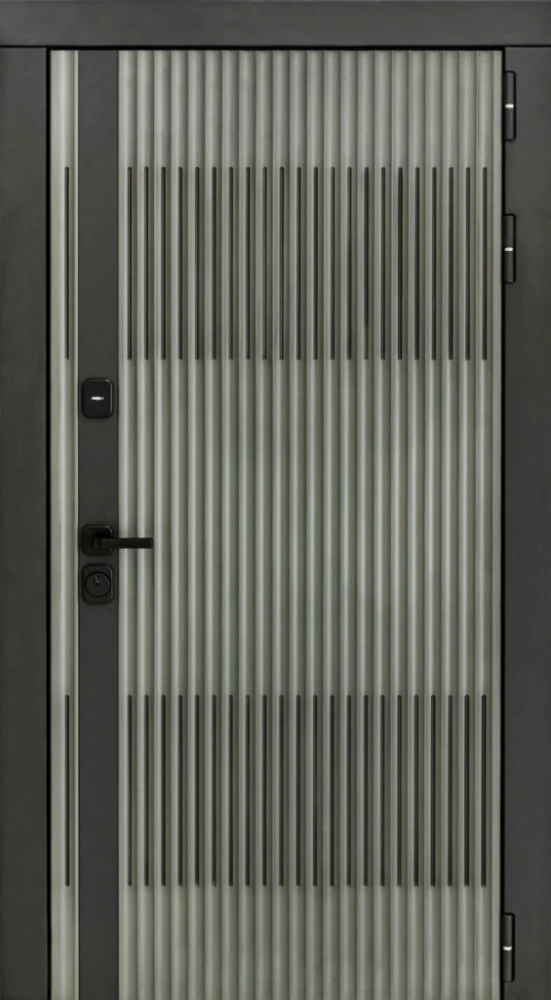 Входная дверь ДвериПРО Элфи ФЛ-701 (10мм, Дуб шоколад) DPRO225984 внешняя сторона