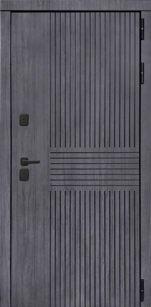Входная дверь ДвериПРО Берген ФЛ-700 (10мм, ясень грей) DPRO198030 внешняя сторона