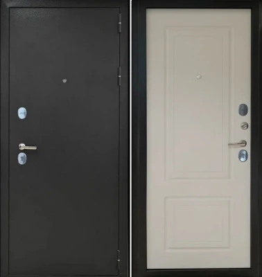 Дверьберг СТАЙЛ Т90 БУКЛЕ ЧЕРНЫЙ БЕЛОЕ ДЕРЕВО