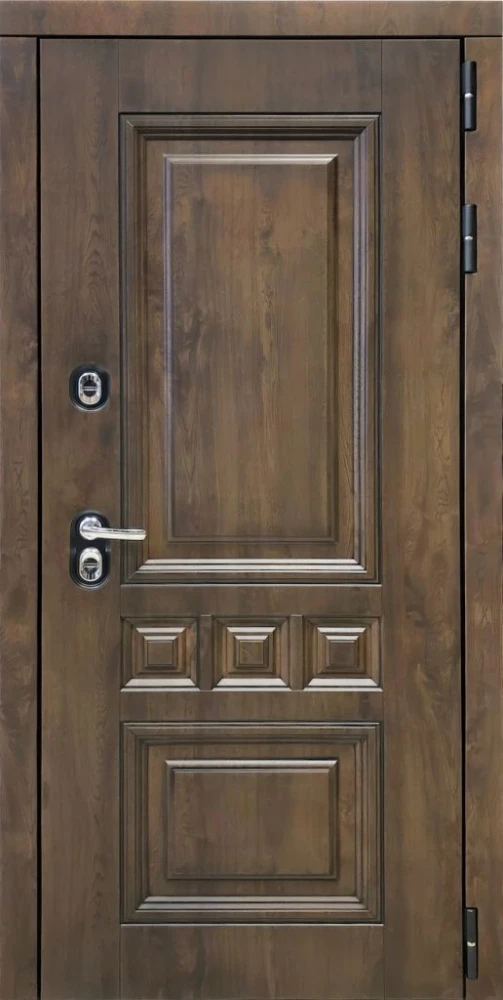 Входная дверь ДвериПРО Аура Алиса (16мм, ПВХ софт грей, зеркало) DPRO200130 внешняя сторона