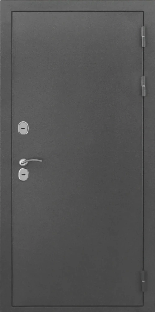 Входная дверь ДвериПРО L-Термо серебро СБ-3 листв. бел. (21 беленый дуб) DPRO200598 внешняя сторона